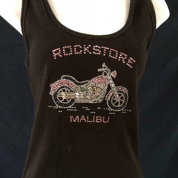 Tops - Women’s Black Motorcycle Tank Top